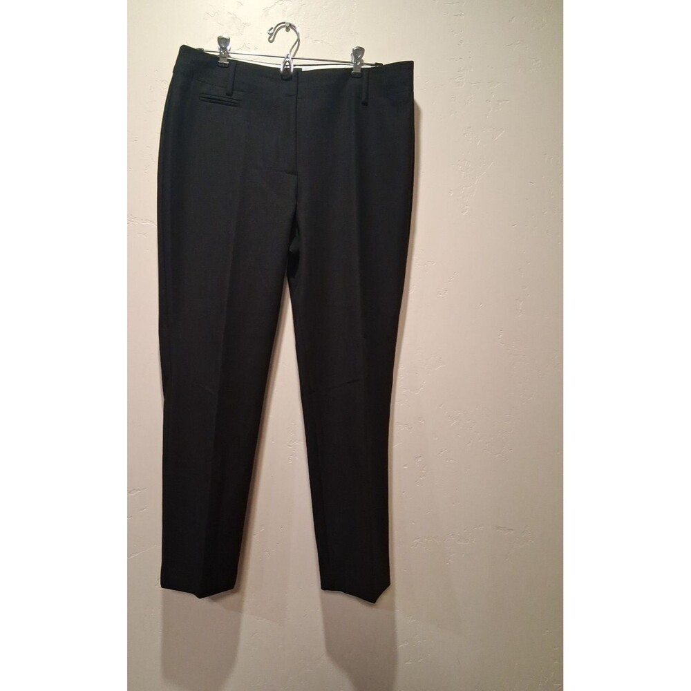 Talbots Newport Wmns Dress Pants Trousers Cotton Blend Black Size 12P Minimalist